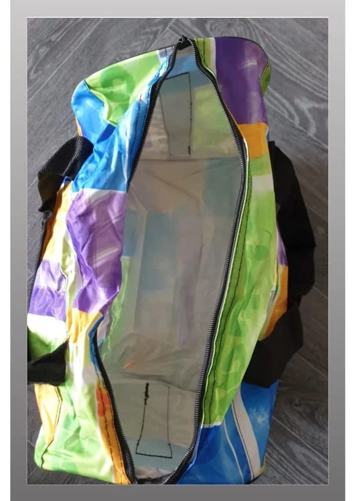 Sac voyage/sport Mistal bleu/vert/orange/violet 41x26cm - photo numéro 3