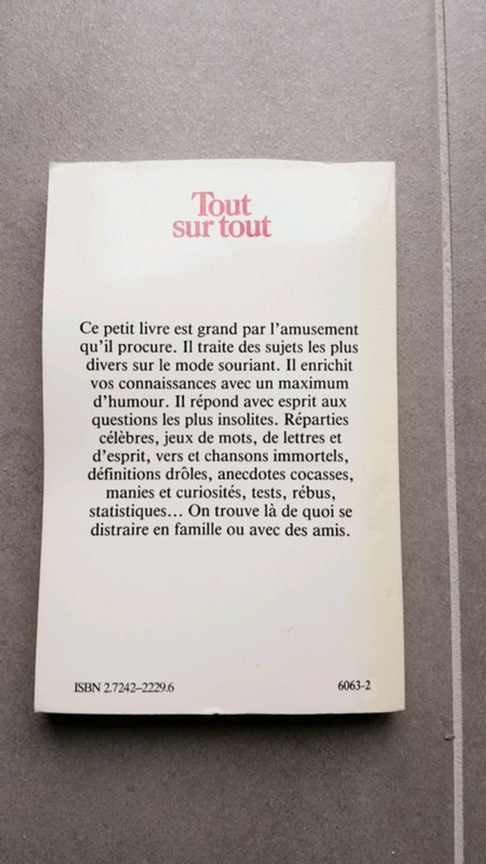 Tout sur tout - photo numéro 2