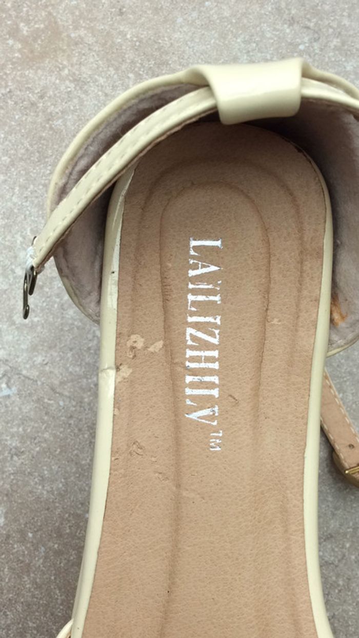 Chaussures plateformes beige 37 - photo numéro 3
