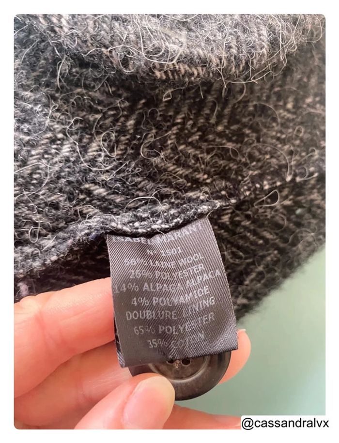 Manteau en laine gris - Isabel Marrant - photo numéro 8