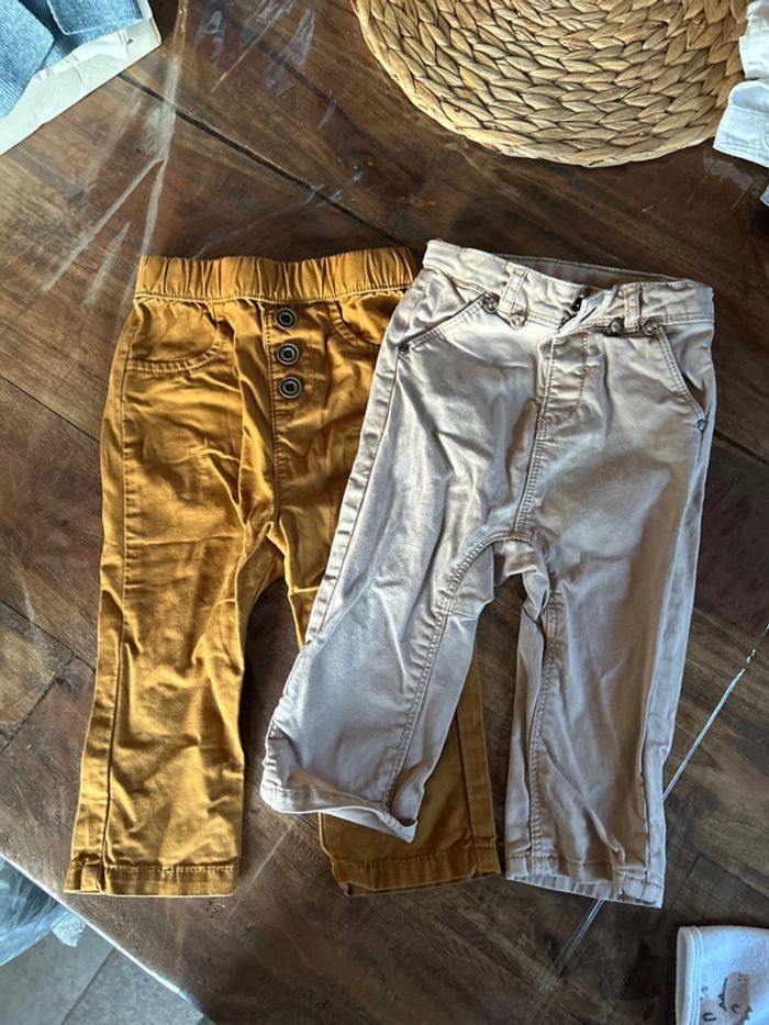 Lots de 2 pantalons style chino