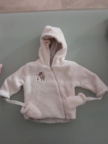 Gilet a capuche et moufles 3m