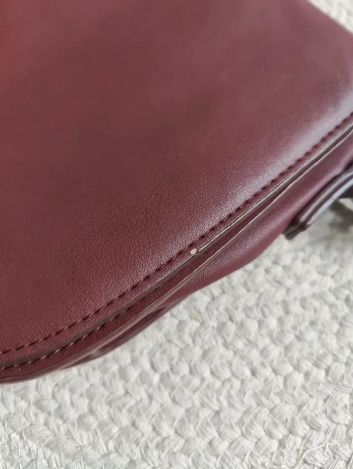 Sac bandoulière bordeaux - photo numéro 7