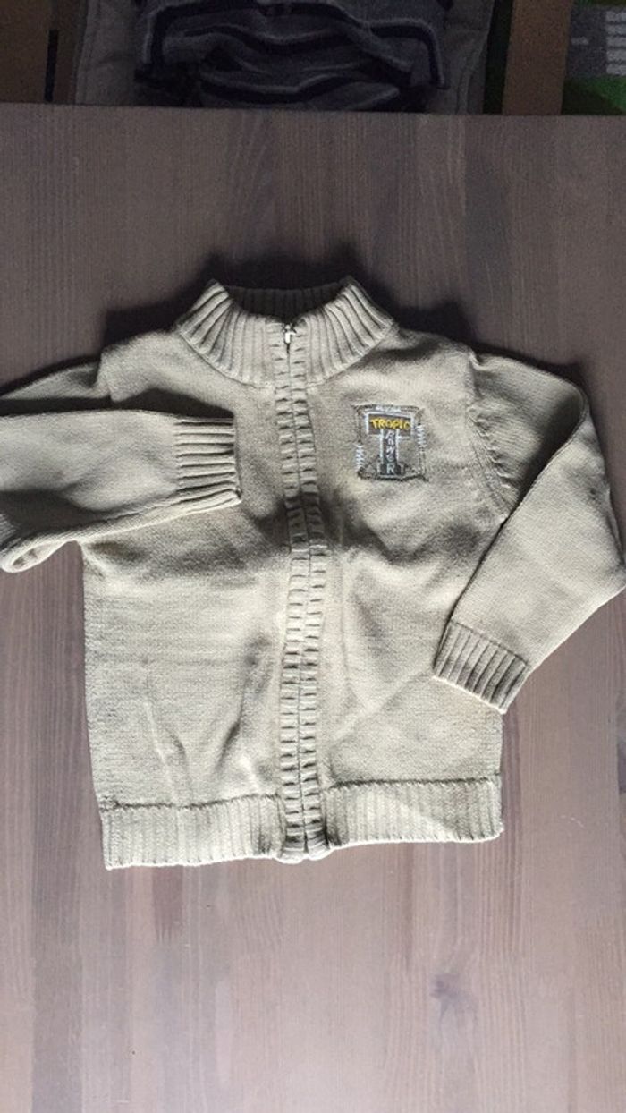 Gilet zippé coton