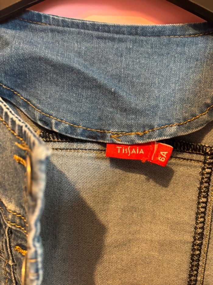 Blouson veste en jean Tissaia 6/7 ans - photo numéro 7