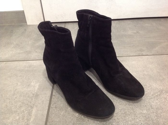 Bottines / boots noires à talons T.38 Eram - photo numéro 9