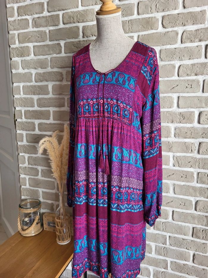 Robe imprimée ethnique Hippie chic- Coline - photo numéro 6