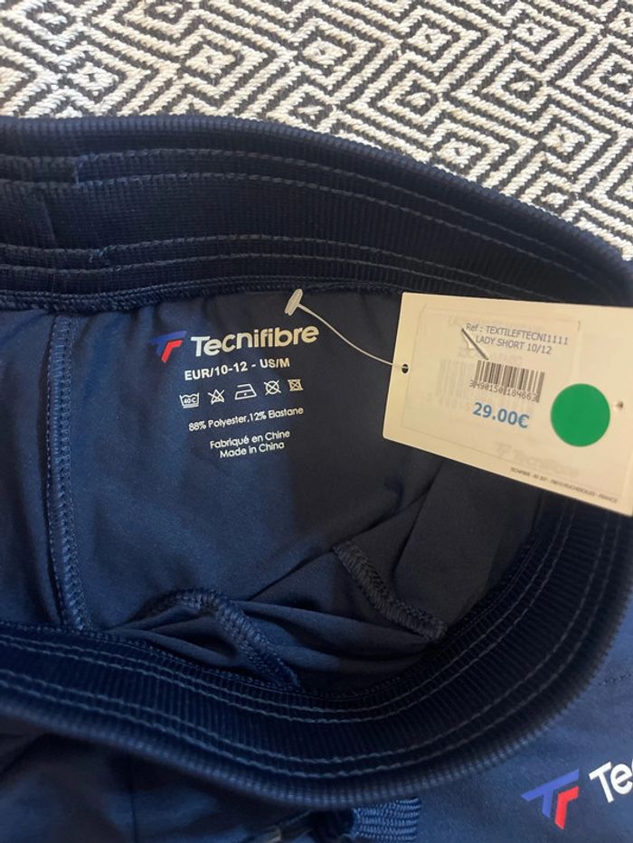 Tecnifibre - Short Lady Junior Marine taille 10-12 ans - photo numéro 2