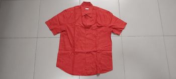 Chemise manche courte rouge M