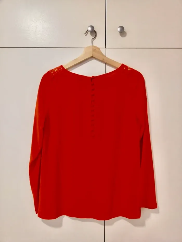 Blouse rouge orangée Lynn Adler - photo numéro 5