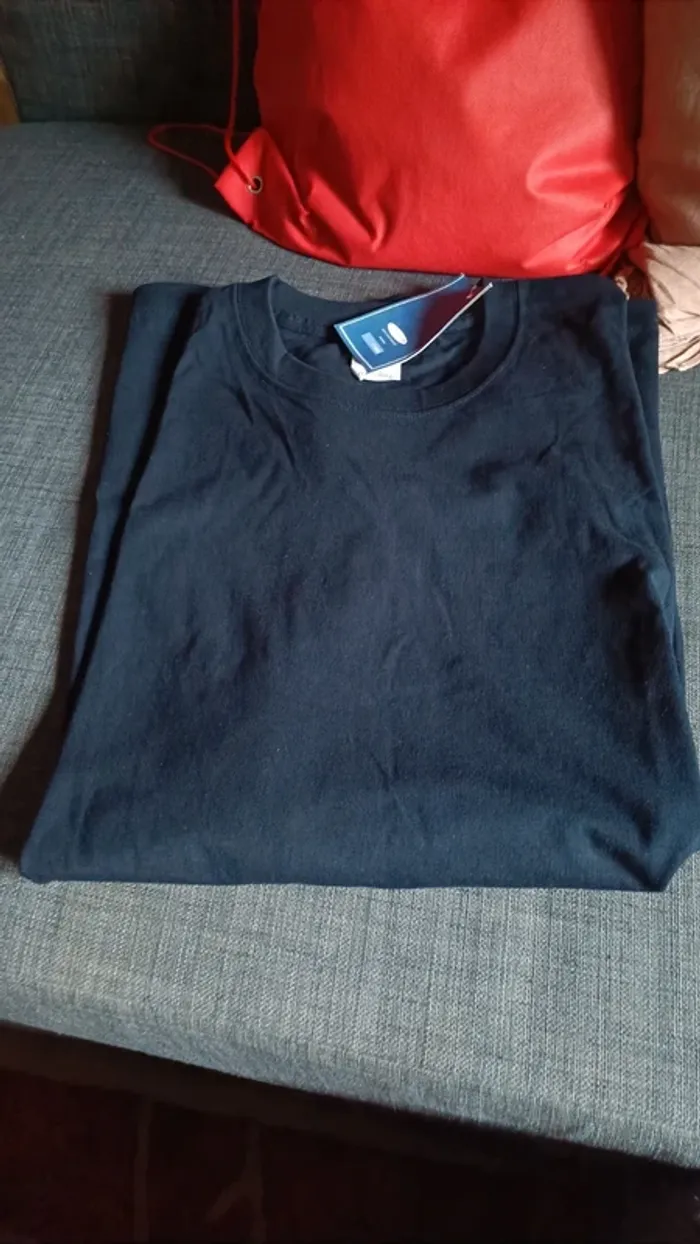 T-shirt blu navy Dukeen - photo numéro 5