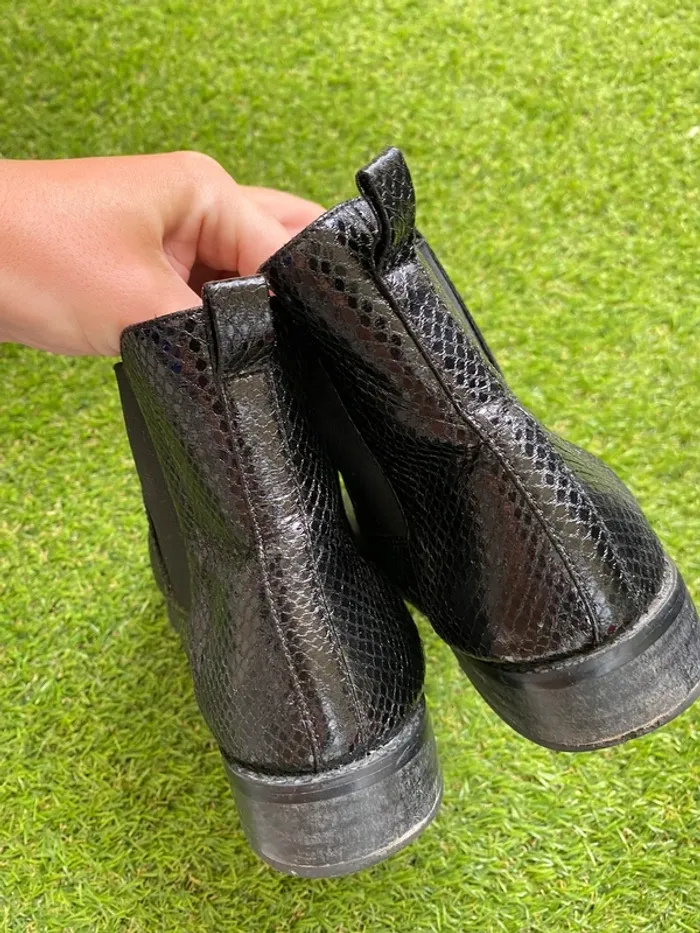 Bottines écaille noires Vanessa Wu taille 38 - photo numéro 4