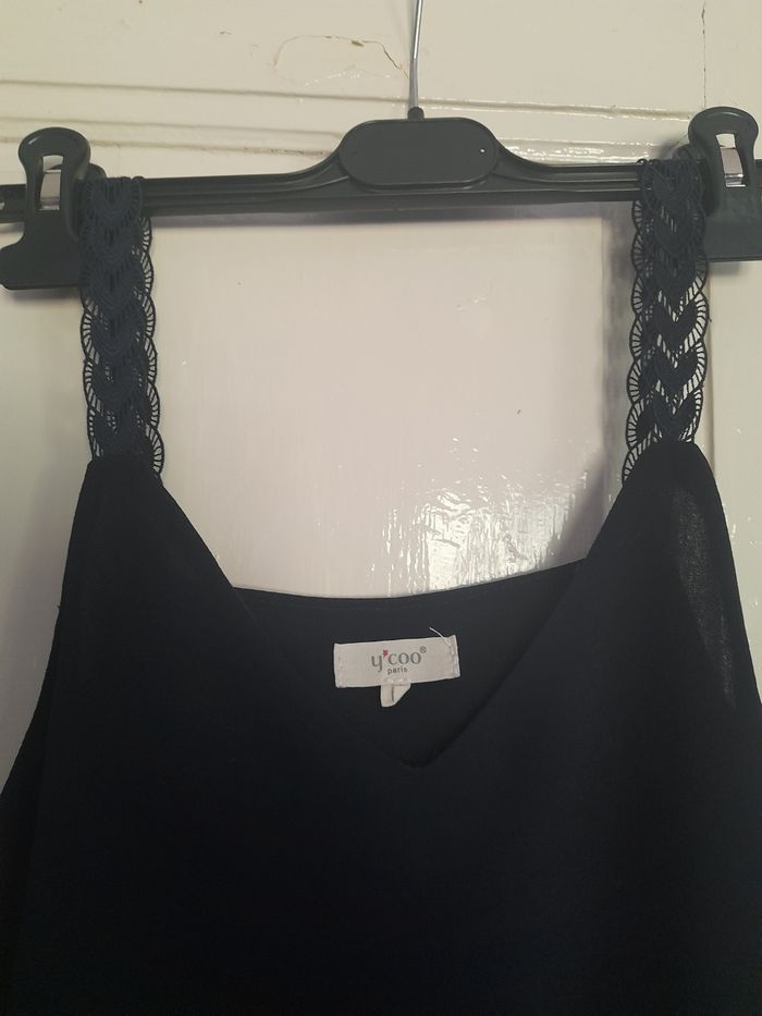 Debardeur/top bleu marine, marque Y'coo, taille L - photo numéro 2