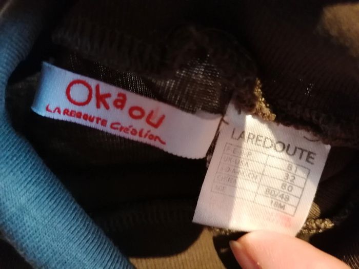 T-shirts longue manche col roulé 12mois - photo numéro 2