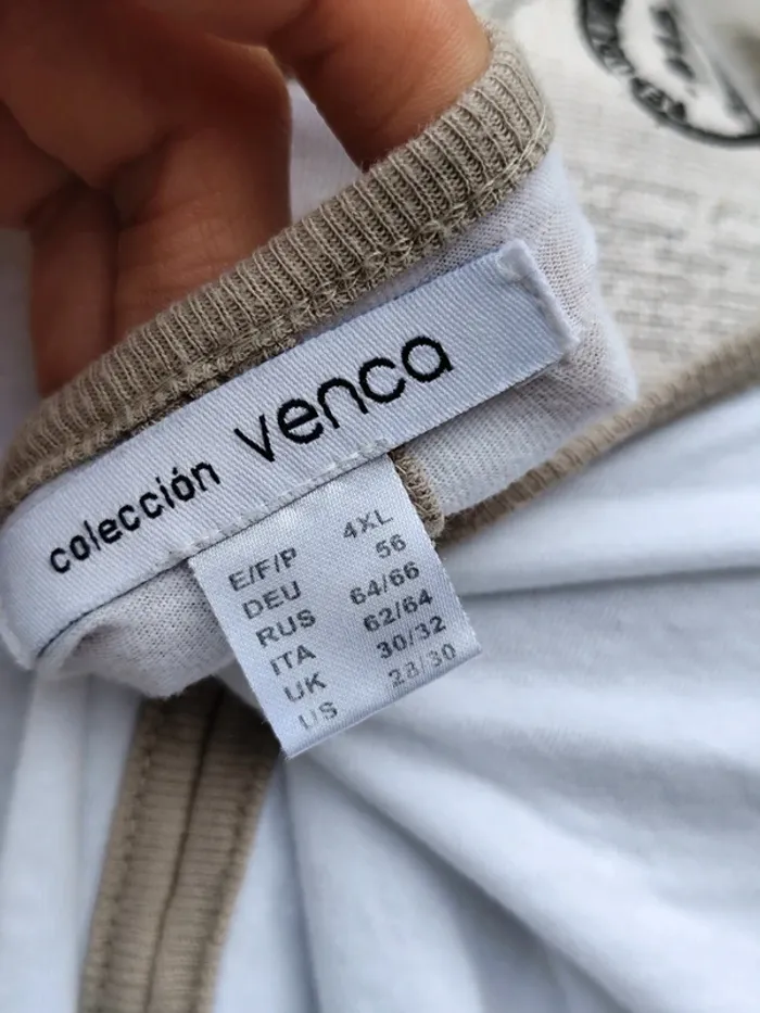 T-shirt blanc femme venca - photo numéro 5
