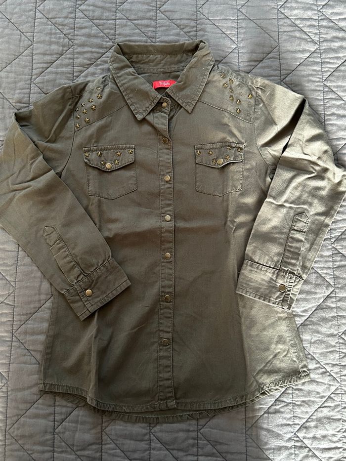 Chemise manches longues tendance fille