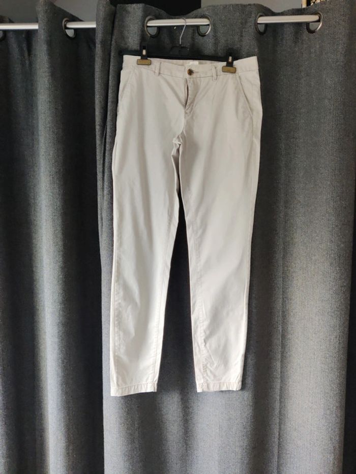 Pantalon Chino creme - photo numéro 2