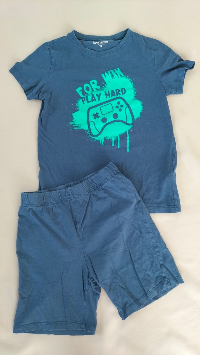 💙 Pyjashort manette de console - 10 ans - In extenso - Très bon état 💙