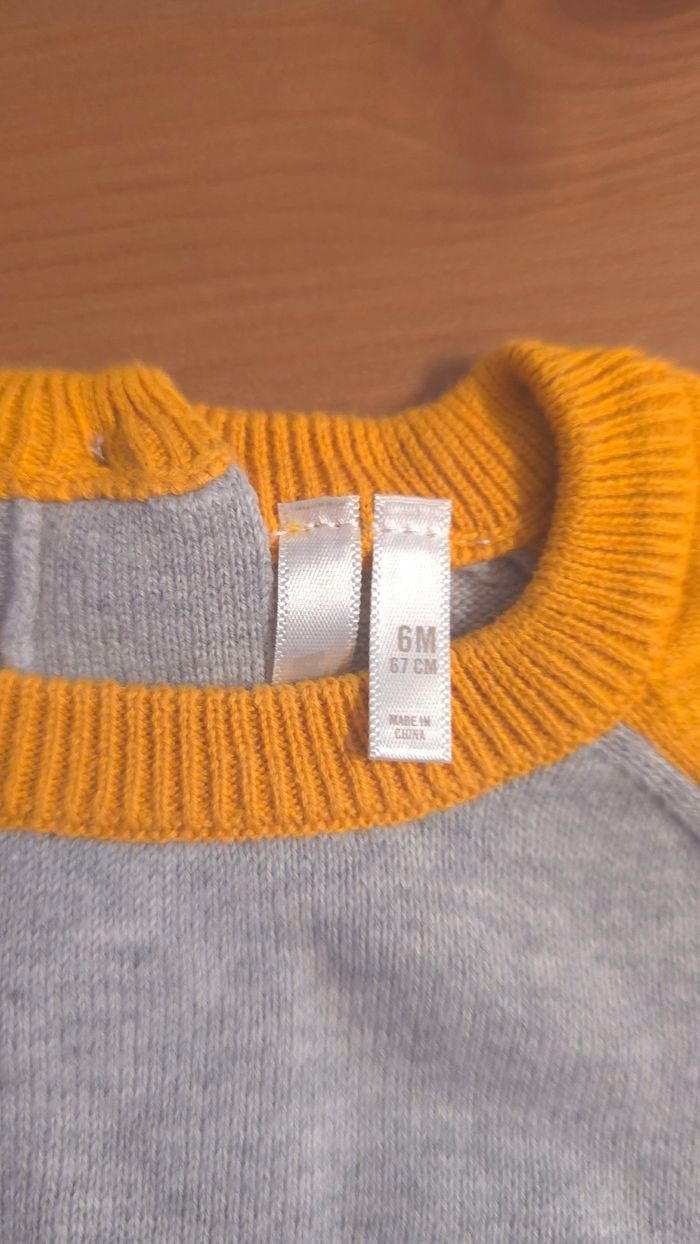 😍🥰💙 ensemble pull tricot et pantalon molleton intérieur polaire 6mois garçon 💙🥰😍 - photo numéro 5