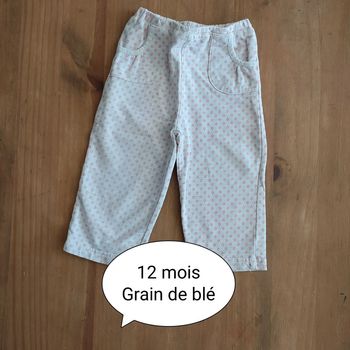 Pantalon 12 mois grain de blé