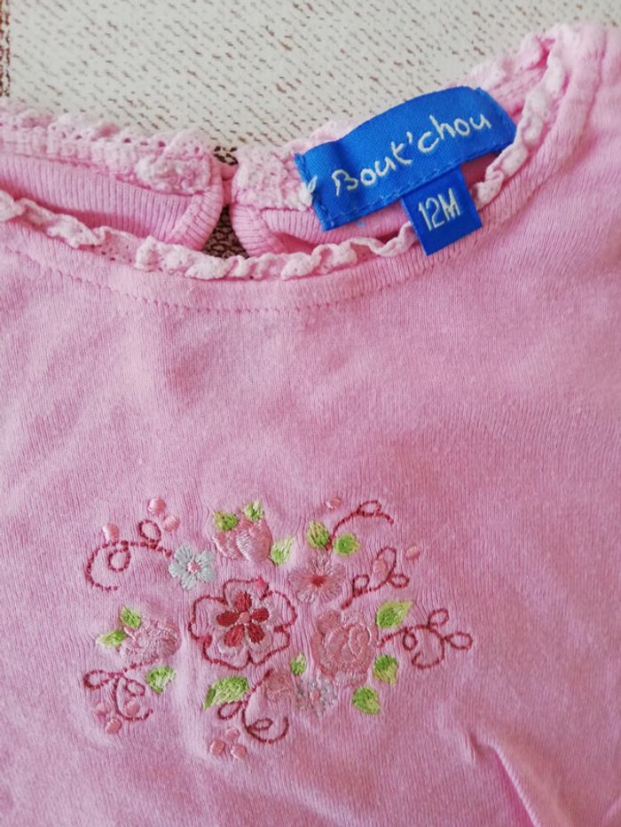 Tee shirt 12 mois rose - photo numéro 2