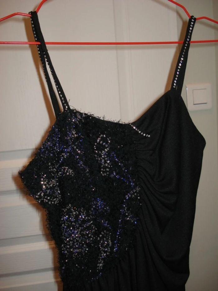 Robe drapée fête/cérémonie - Taille S - photo numéro 2