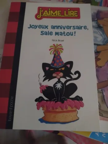 Livre j'aime lire : Joyeux anniversaire sale matou,!