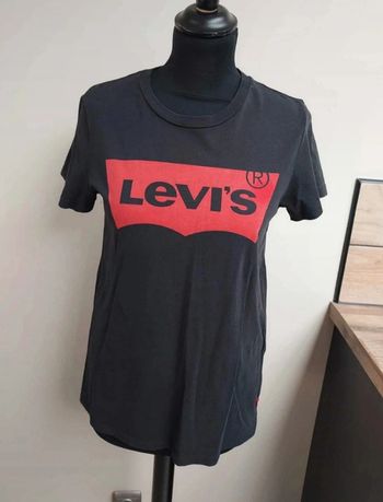 Tee shirt Levi's femme noir et rouge Taille S
