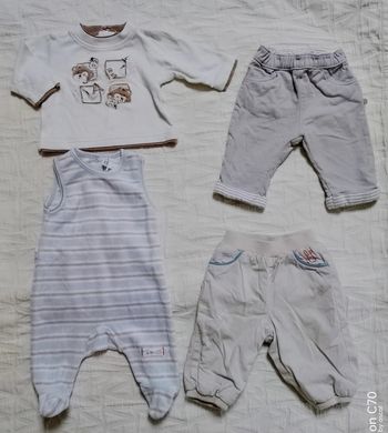 Lot vêtements garçon 1 mois Obaibi