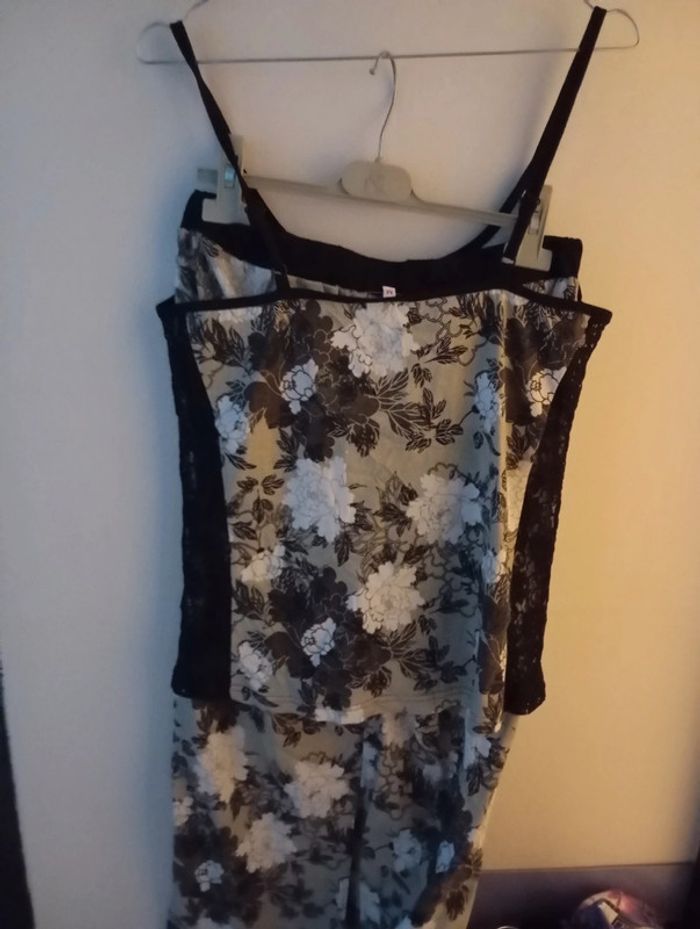 Pyjama femme taille M fleuri - photo numéro 5
