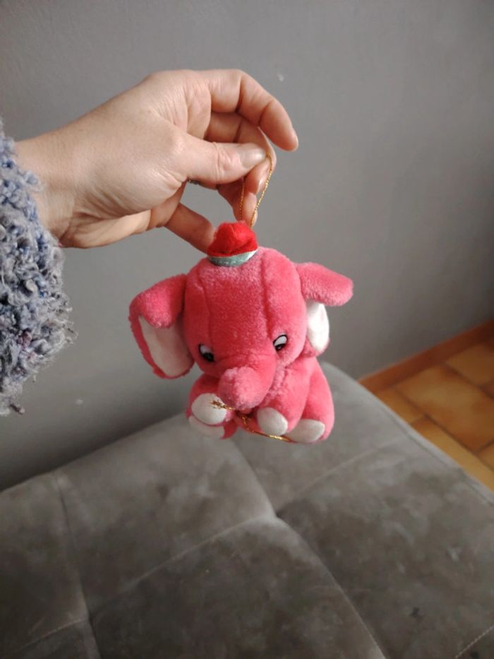 Peluche éléphant rose - photo numéro 7