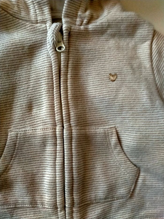Veste à capuche fille 3 mois - photo numéro 3