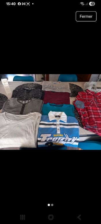 Lots de 8 articles 12 ans 