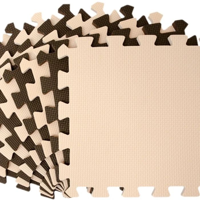Tapis puzzle en mousse | antidérapant lavable modulable - photo numéro 4