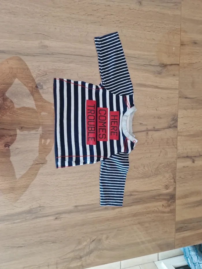 Lot - 5 tee shirt - 6 mois - photo numéro 6