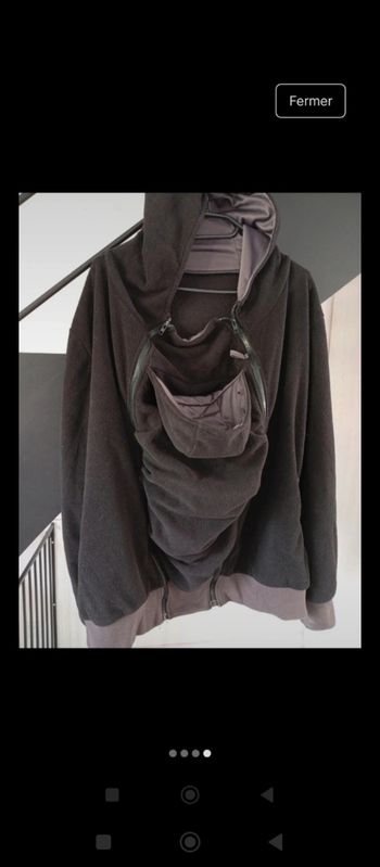 Porte bébé polaire homme (kangourou)