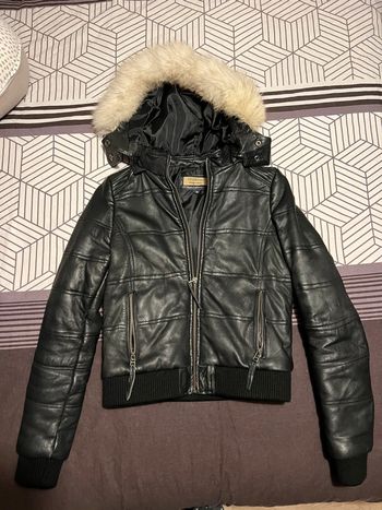 Doudoune cuir de mouton femme S