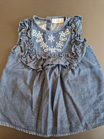 Robe sans manches la redoute bleu marine 67 cm