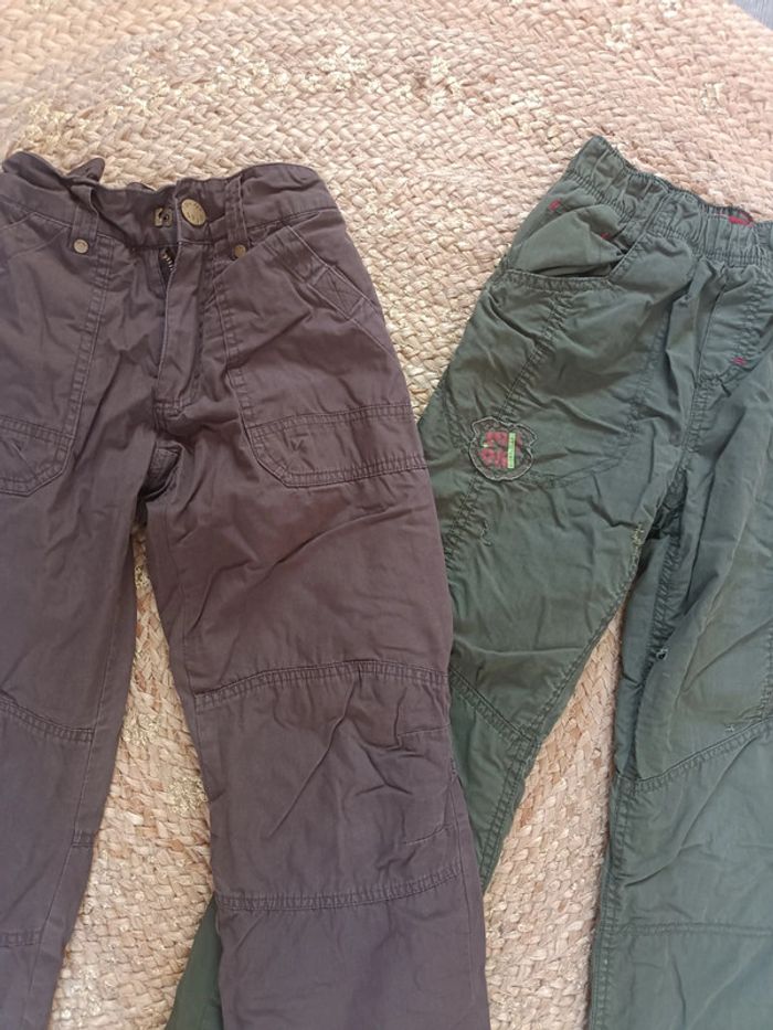 Lot de deux pantalons doublés polaires 10 ans - photo numéro 4