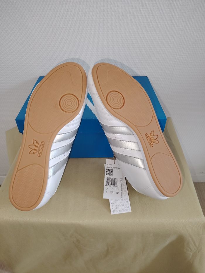 Adidas Taekwondo Lace Blanc/Argent NEUVES 41 1/3 - photo numéro 5