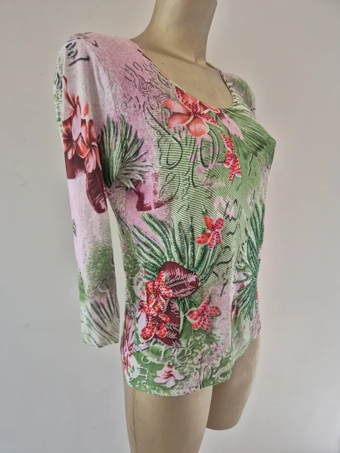 Haut manches 3/4 taille L - photo numéro 4