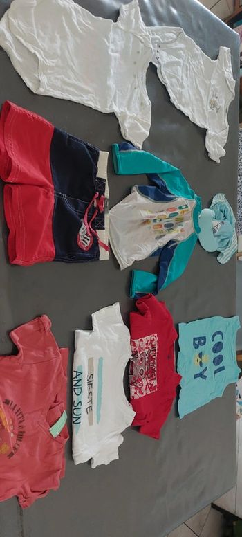 Lot 12 mois été garcon