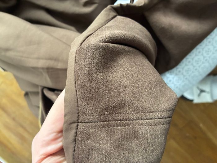 Veste Bomber effet daim Marron Foncé - Taille L - Neuve - photo numéro 4