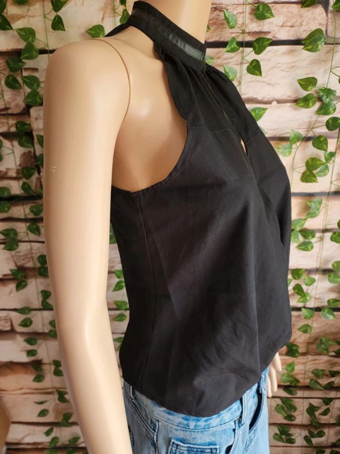 🌸Blouse noire collier Haoyouduo Taille 38🌸 - photo numéro 2