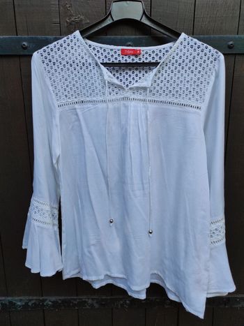 Tunique blanche dentelle