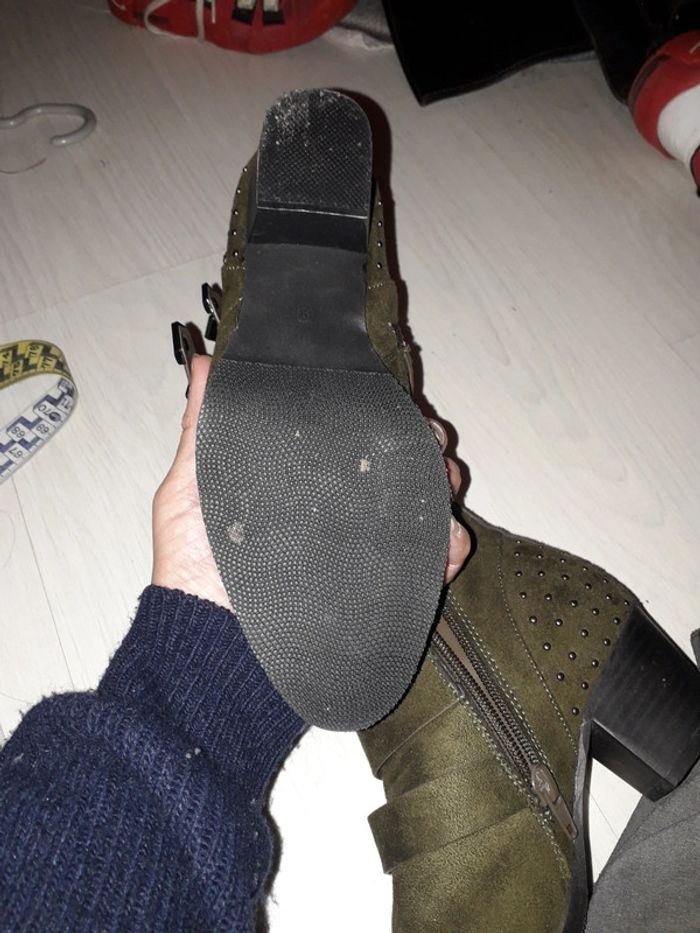 Bottines vert kaki - photo numéro 3