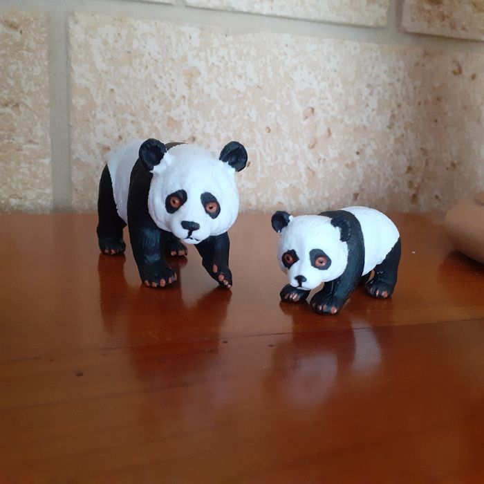 Lot Figurines Maman Panda et son Bébé - photo numéro 2