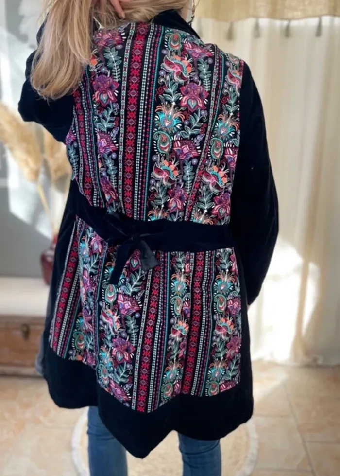 Magnifique manteau bohème chic doux et chaud . - photo numéro 4