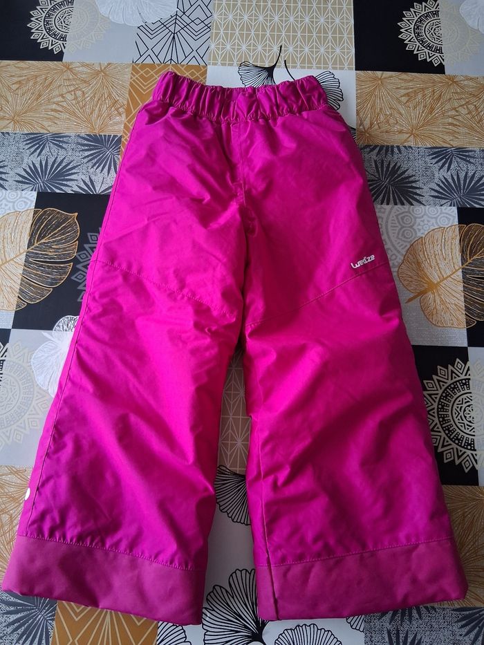 Pantalon de ski fille rose 6 ans