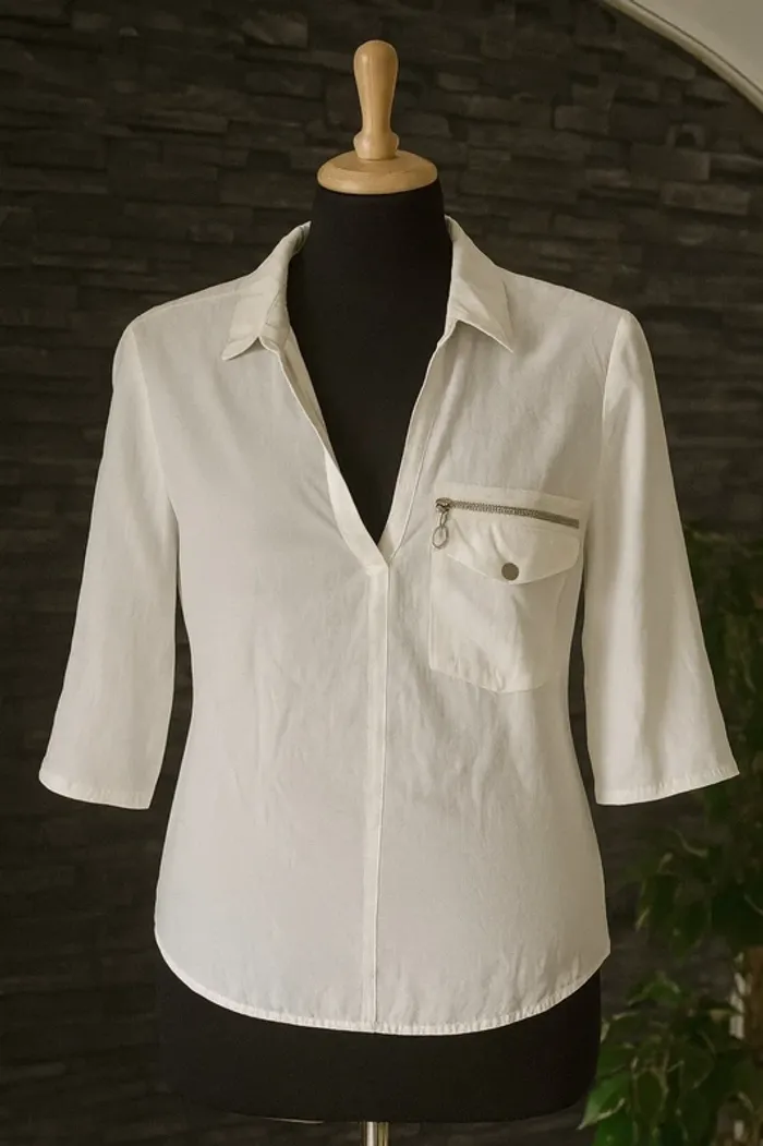 🤍 SublimeBlouse fluide blanche GEMO – Taille 38 🤍 TBE